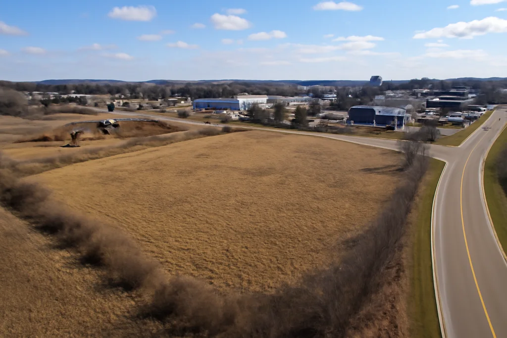 Wisconsin development parcel with open land near active construction