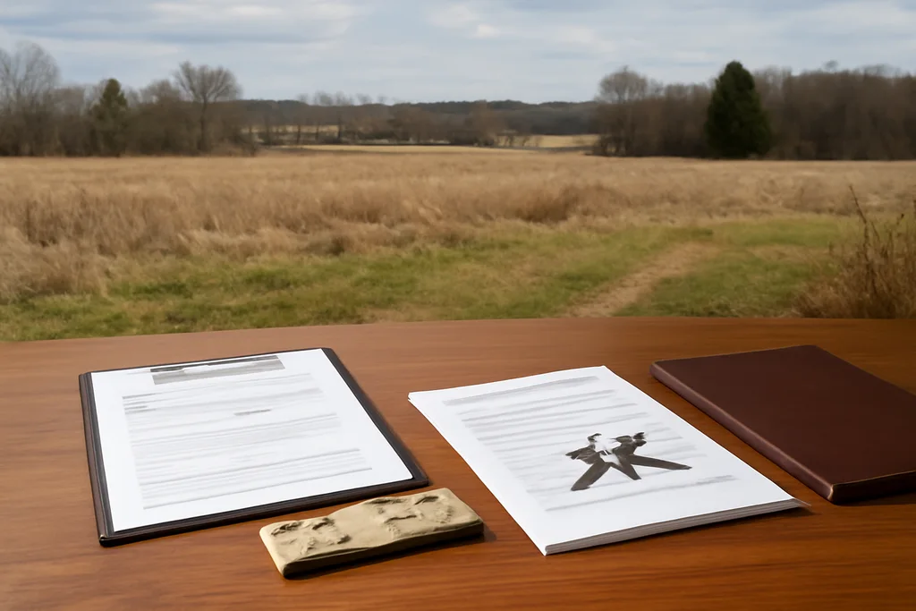 Direct cash land sale closing setup for Wisconsin property