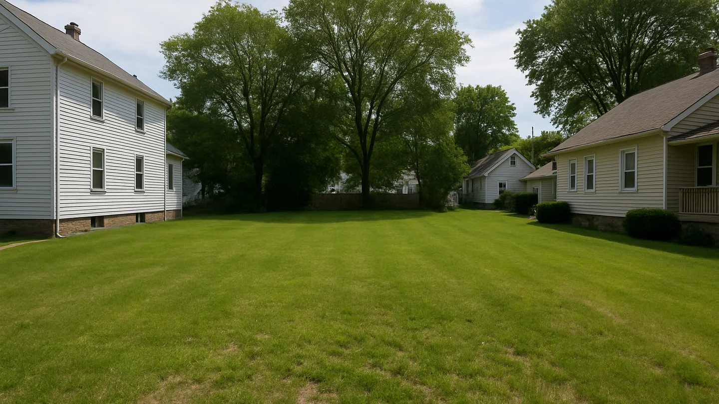 Vacant residential lot in Racine, Wisconsin