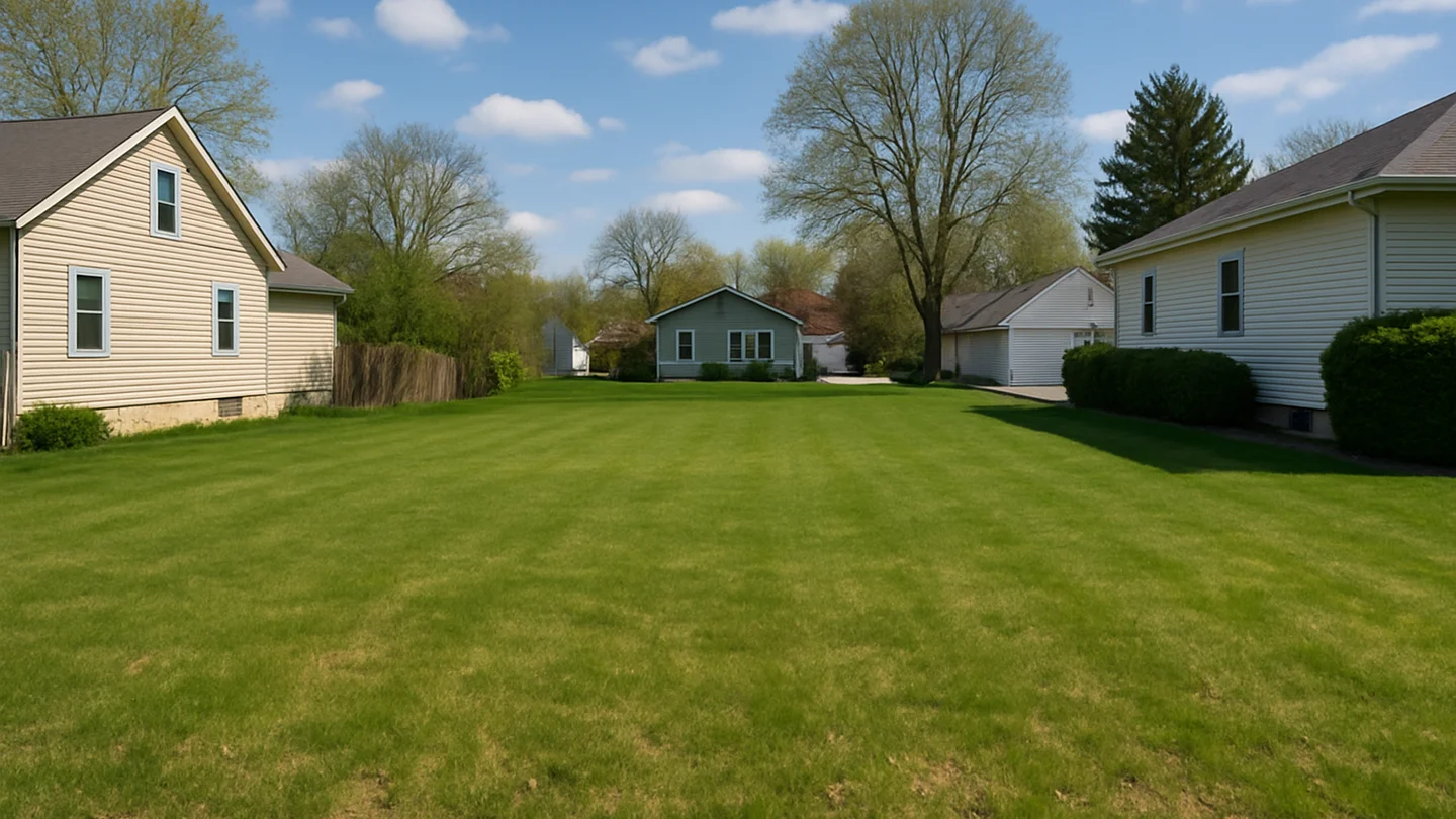 Vacant residential lot in Waukesha County, Wisconsin